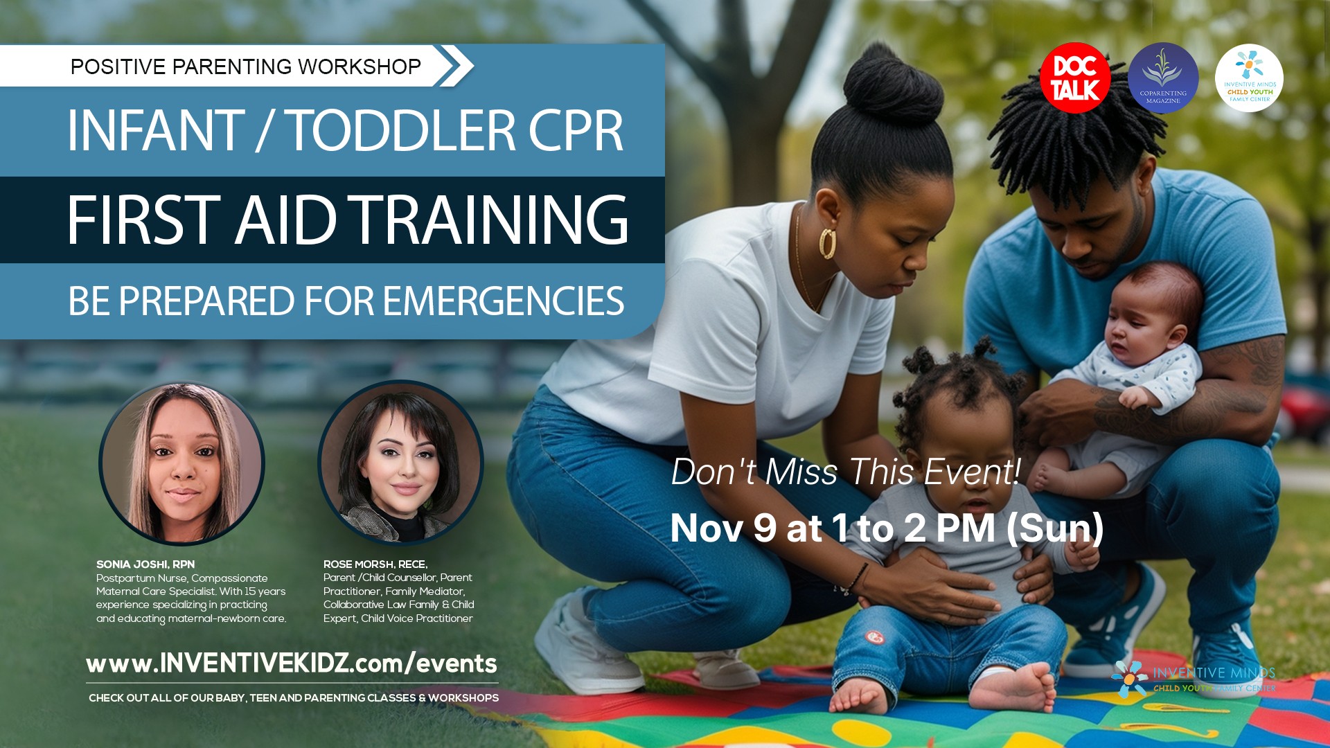 Infant CPR, Toddler CPR & First Aid Training – Be Prepared for Emergencies Watermarked Image
